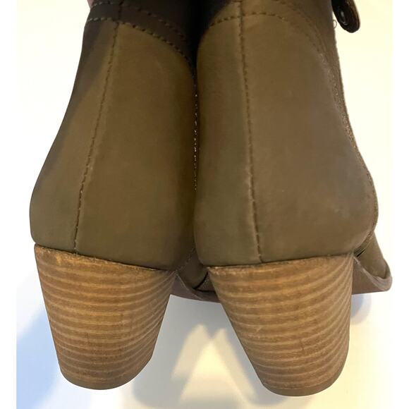 Diba Pointed Western Metal Toe Zipper Bootie Boots Green Size 8 NEW - Picture 8 of 9